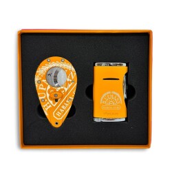 Xikar H.Upmann Sarı Puro Çakmağı ve Kesici Seti - XİKAR