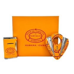 Xikar Partagas Turuncu Puro Çakmağı ve Kesici Seti - XİKAR (1)