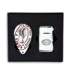 Xikar Romeo Y Julieta Beyaz Puro Çakmağı ve Kesici Seti - XİKAR