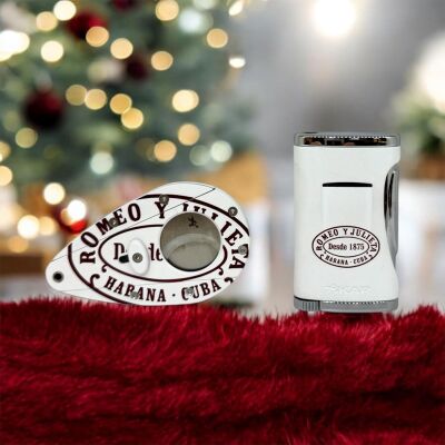 Xikar Romeo Y Julieta Beyaz Puro Çakmağı ve Kesici Seti - 3