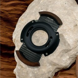 Xikar XO Redwood Phantom Yuvarlak Puro Kesici Siyah - XİKAR (1)