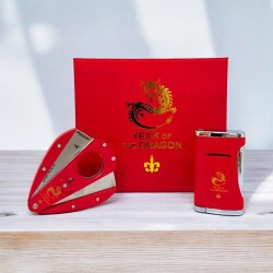 Xikar Year Of The Dragon Limited Puro Çakmağı ve Kesici Seti - XİKAR (1)