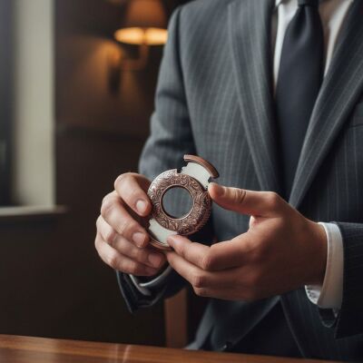 Yuvarlak Model Metal Puro Kesici RoseGold 66 Ring - 3