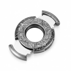 Yuvarlak Model Metal Puro Kesici Silver 66 Ring - CigarLoong (1)